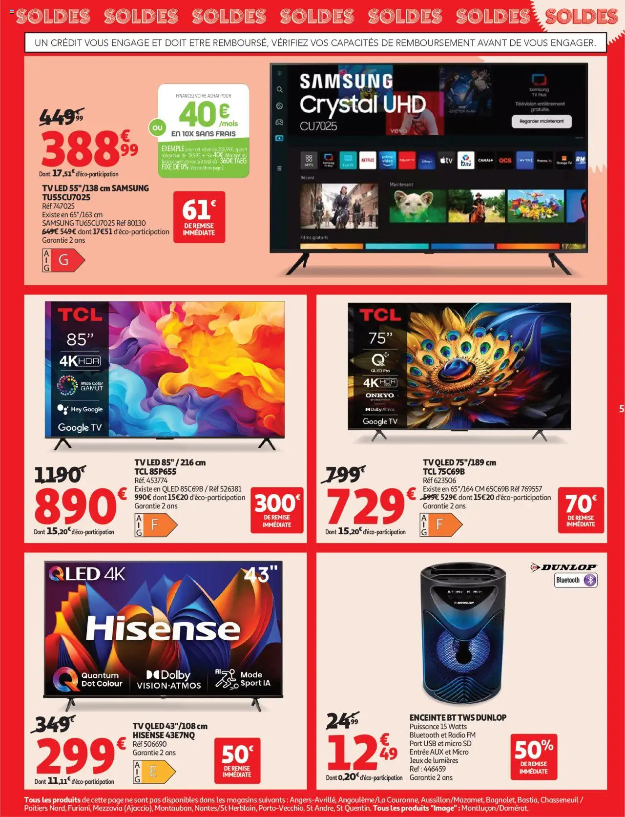 Auchan SOLDES : jusqu'à -70% ! - page 5 - valable à partir du 25/06/2025