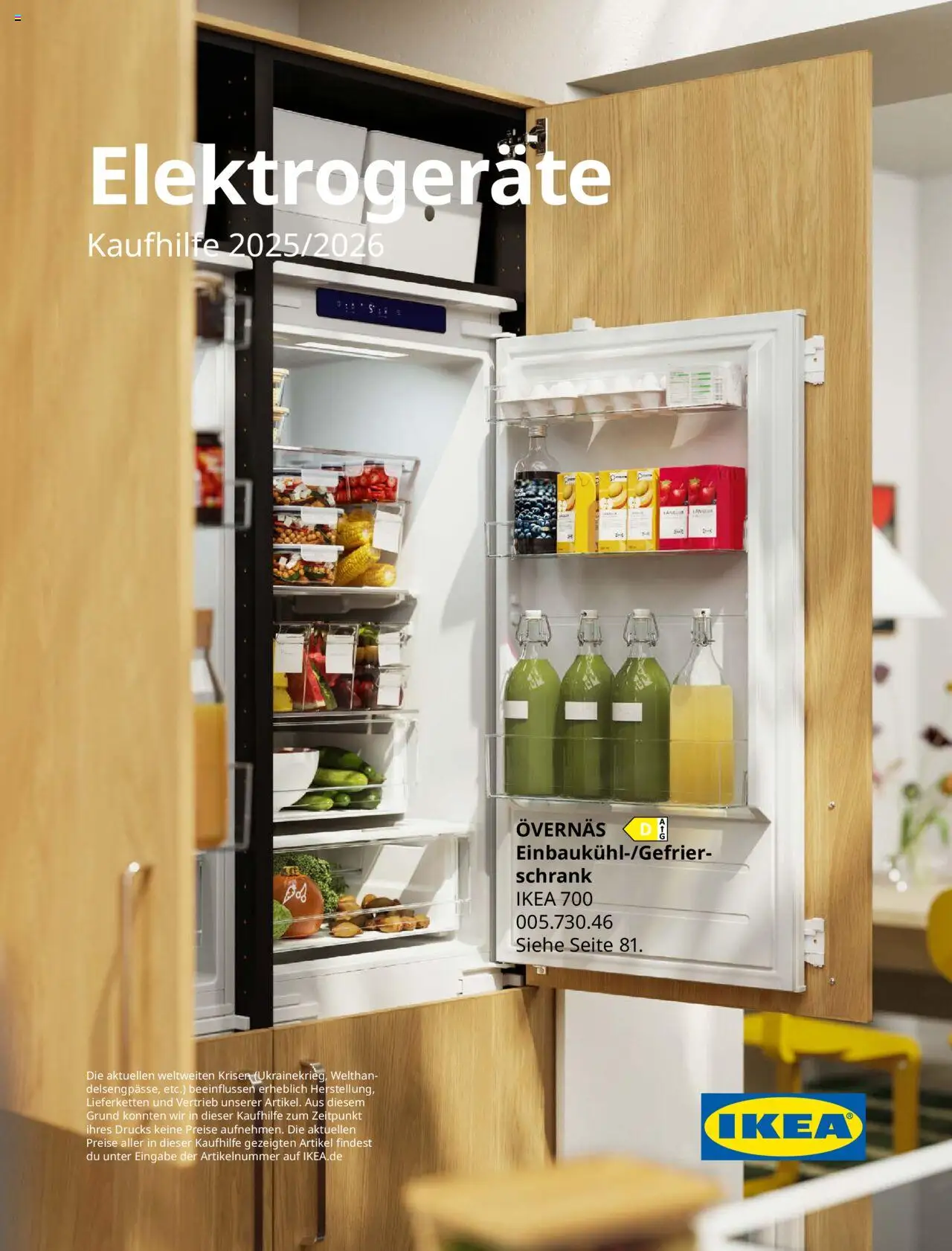 Ikea Elektrogeräte - Seite 1 - gültig ab 30.09.2025
