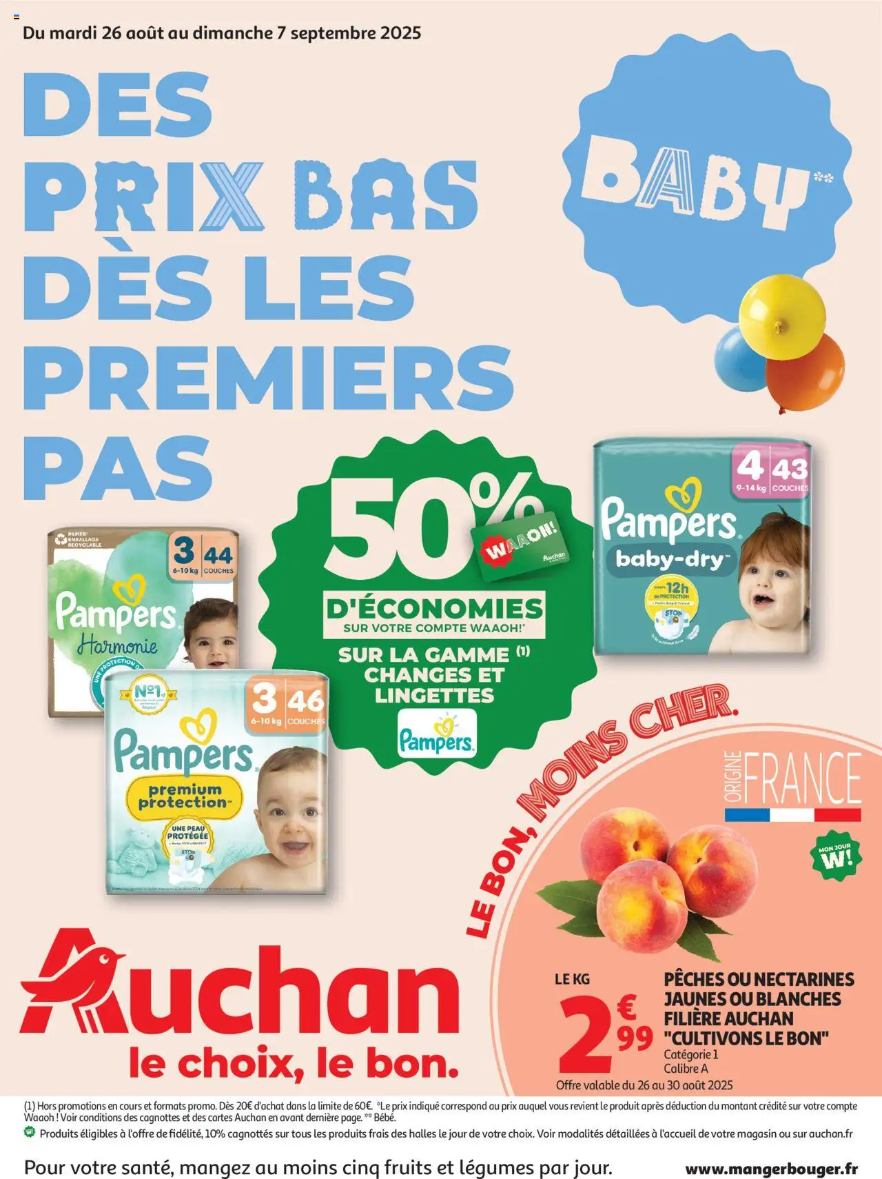 Auchan prospectus - page 1 - valable à partir du 26/08/2025