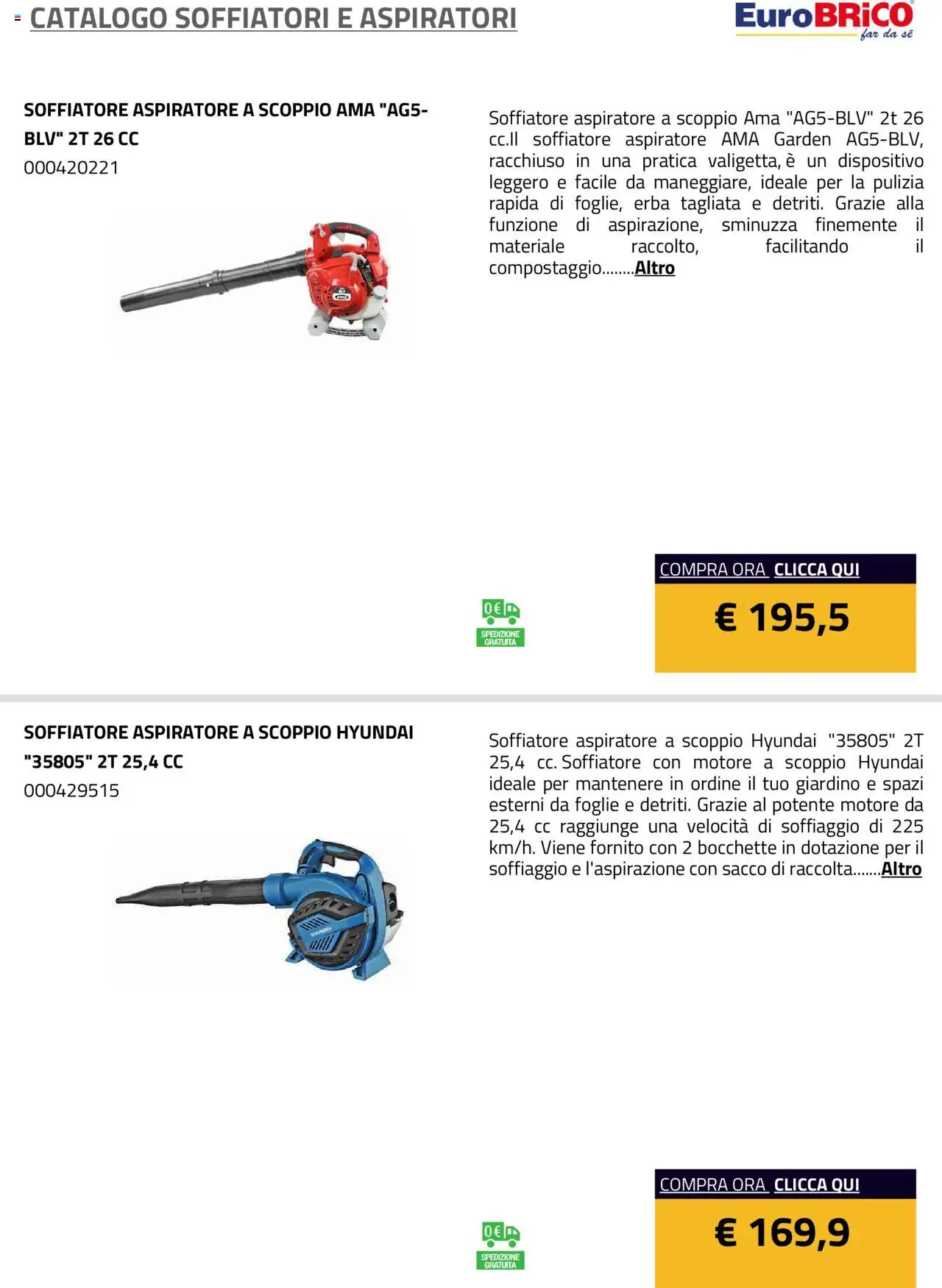 Eurobrico Soffiatori e Aspiratori catalogo - pagina 19 - valido dal 23/07/2025