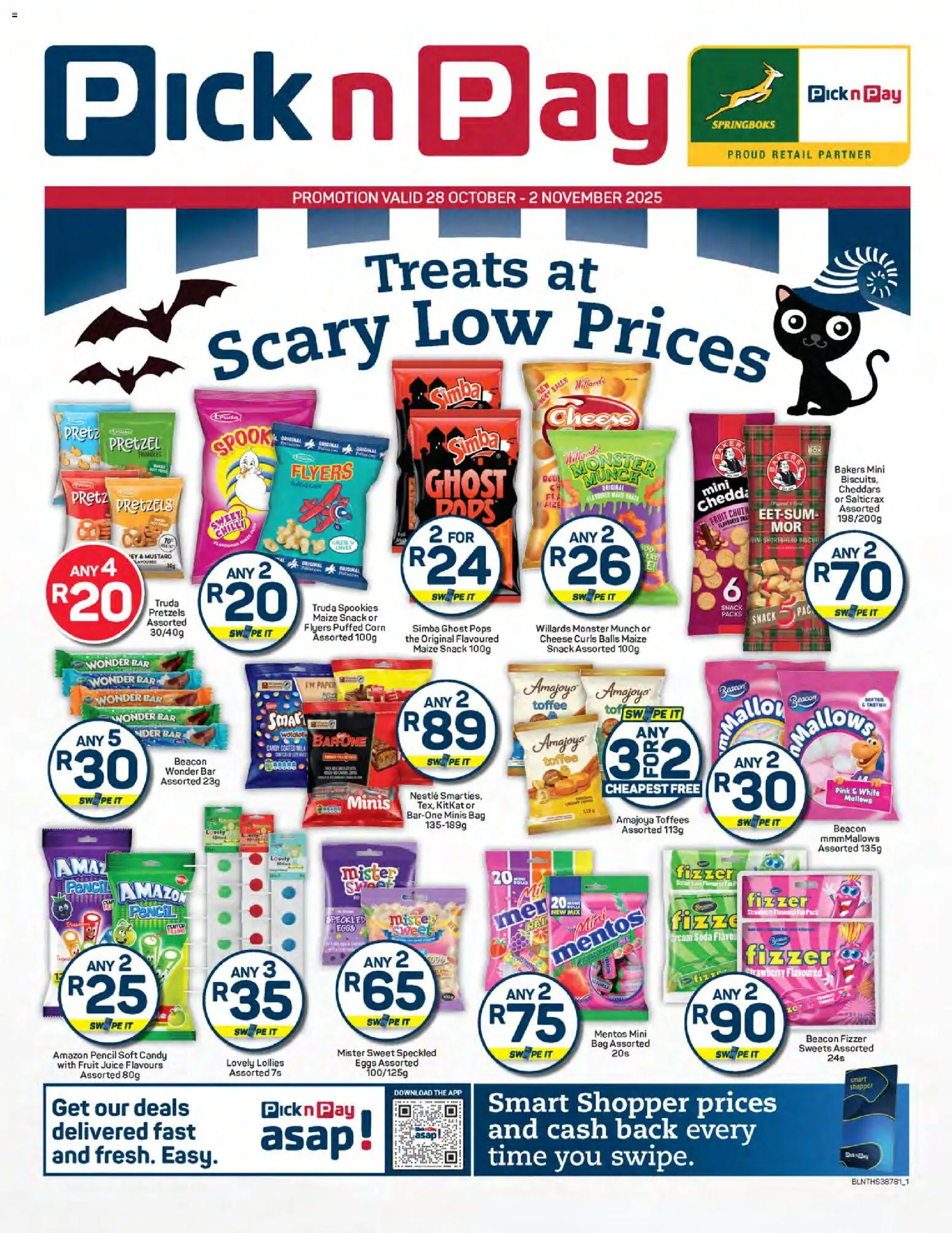 Pick n Pay - Halloween Specials - page 1- valid from 28/10/2025