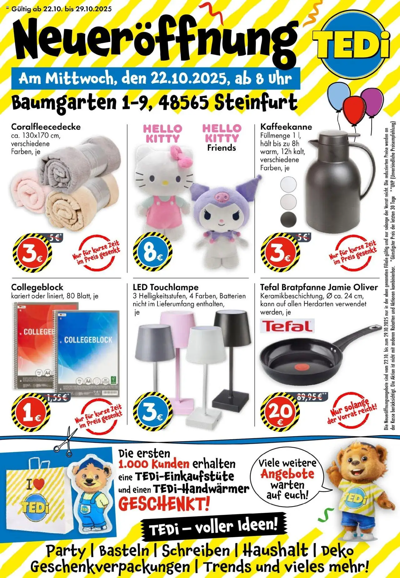 TEDi - TEDi Neueröffnung in Steinfurt - Seite 1 - gültig ab 17.10.2025