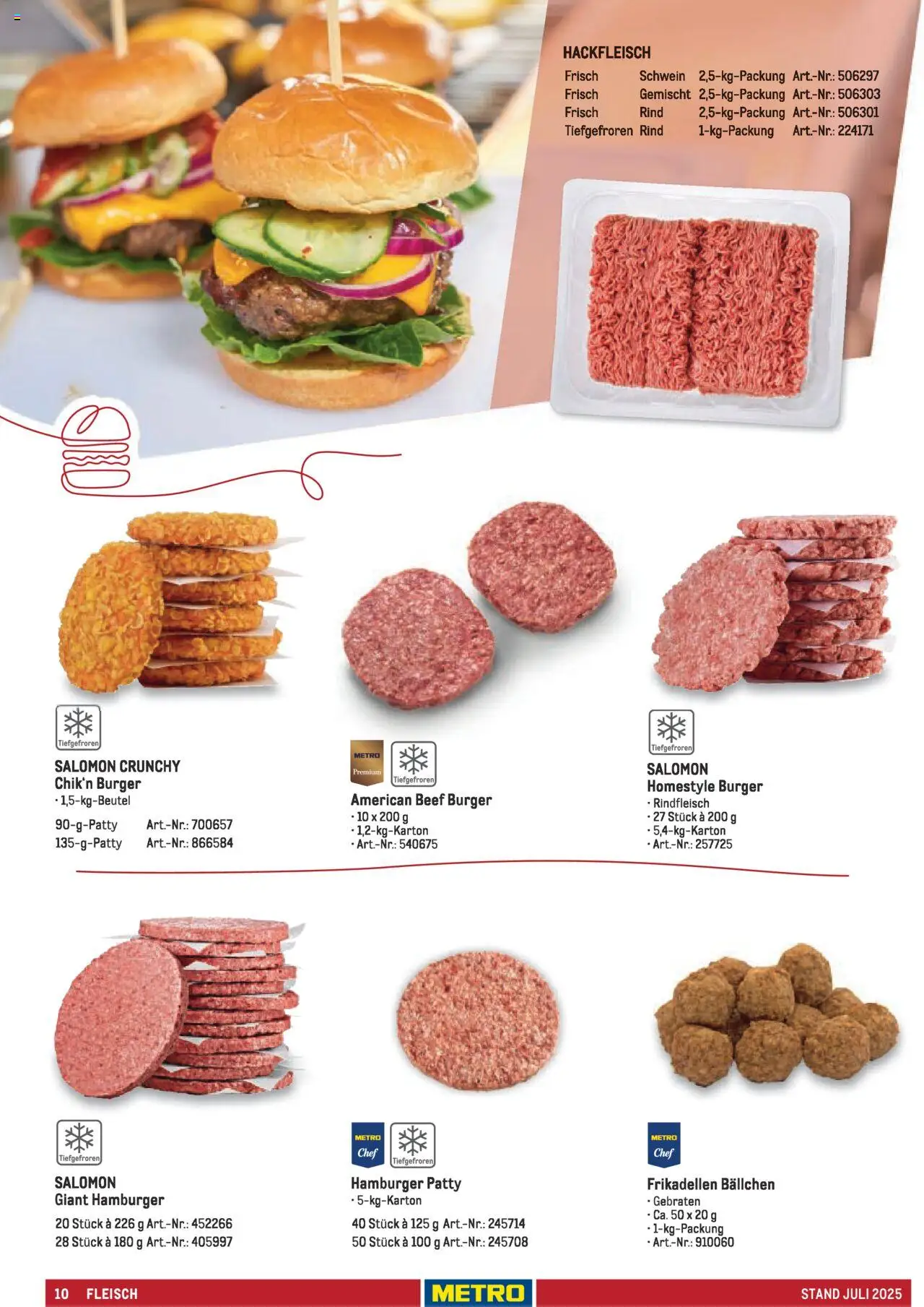 Metro - Sortimentskatalog Lieferservice - Seite 10 - gültig ab 31.07.2025