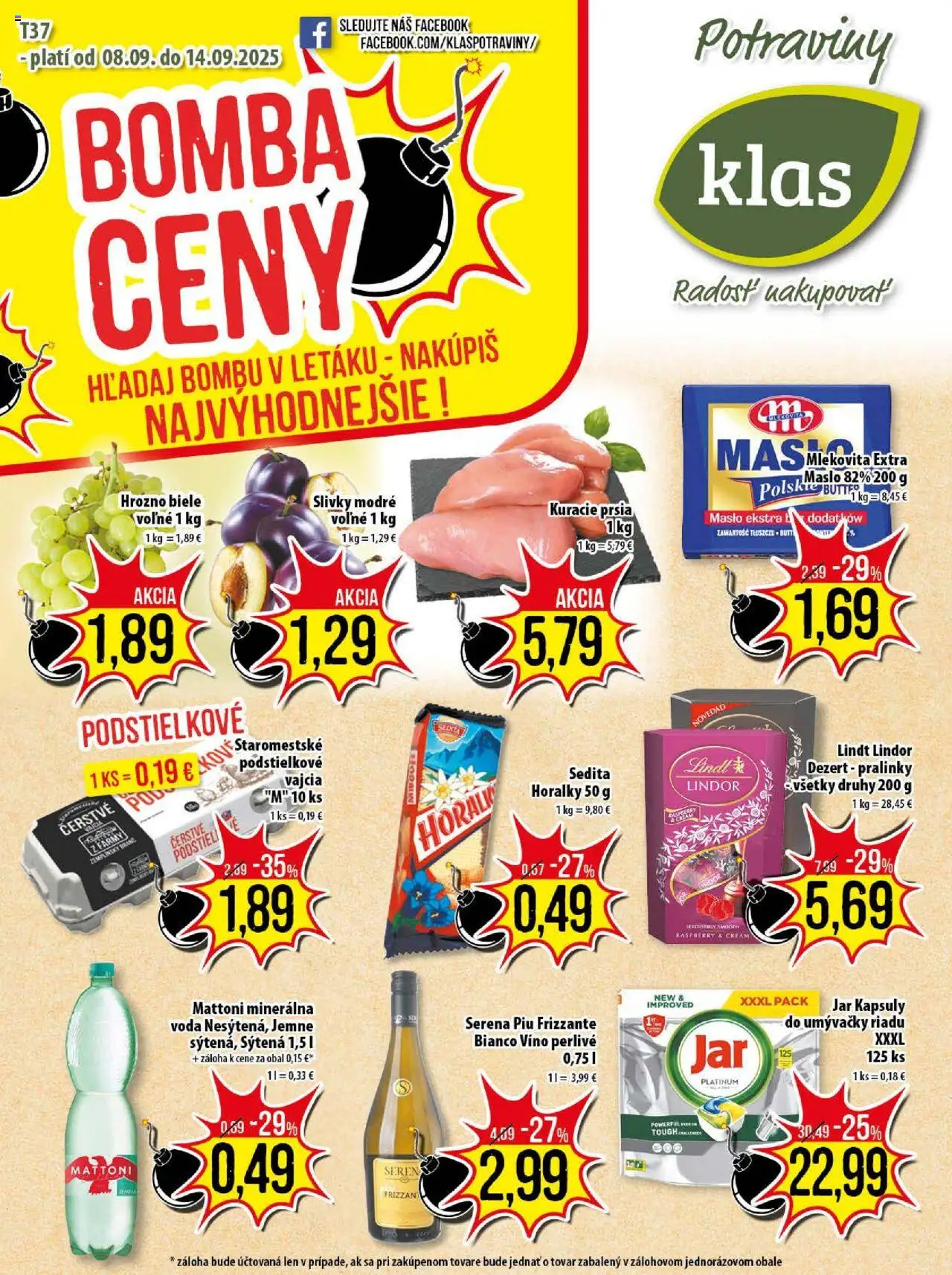 Klas leták - strana 1- platný od 08.09.2025