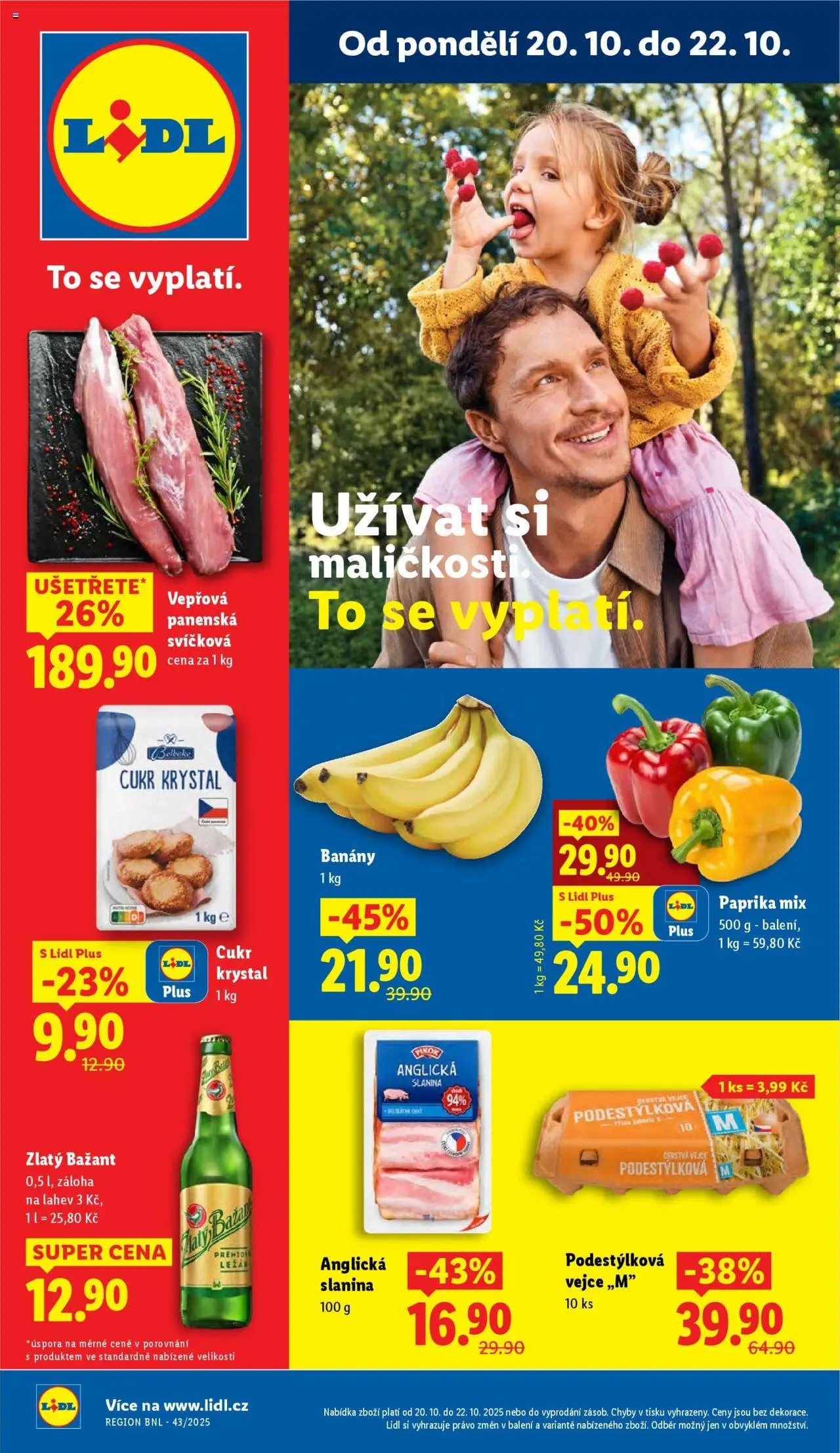 Lidl leták - strana 1- platný od 20.10.2025