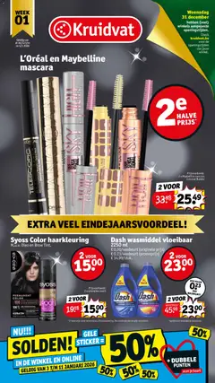 Kruidvat folder week 1 geldig vanaf 30/12/2025