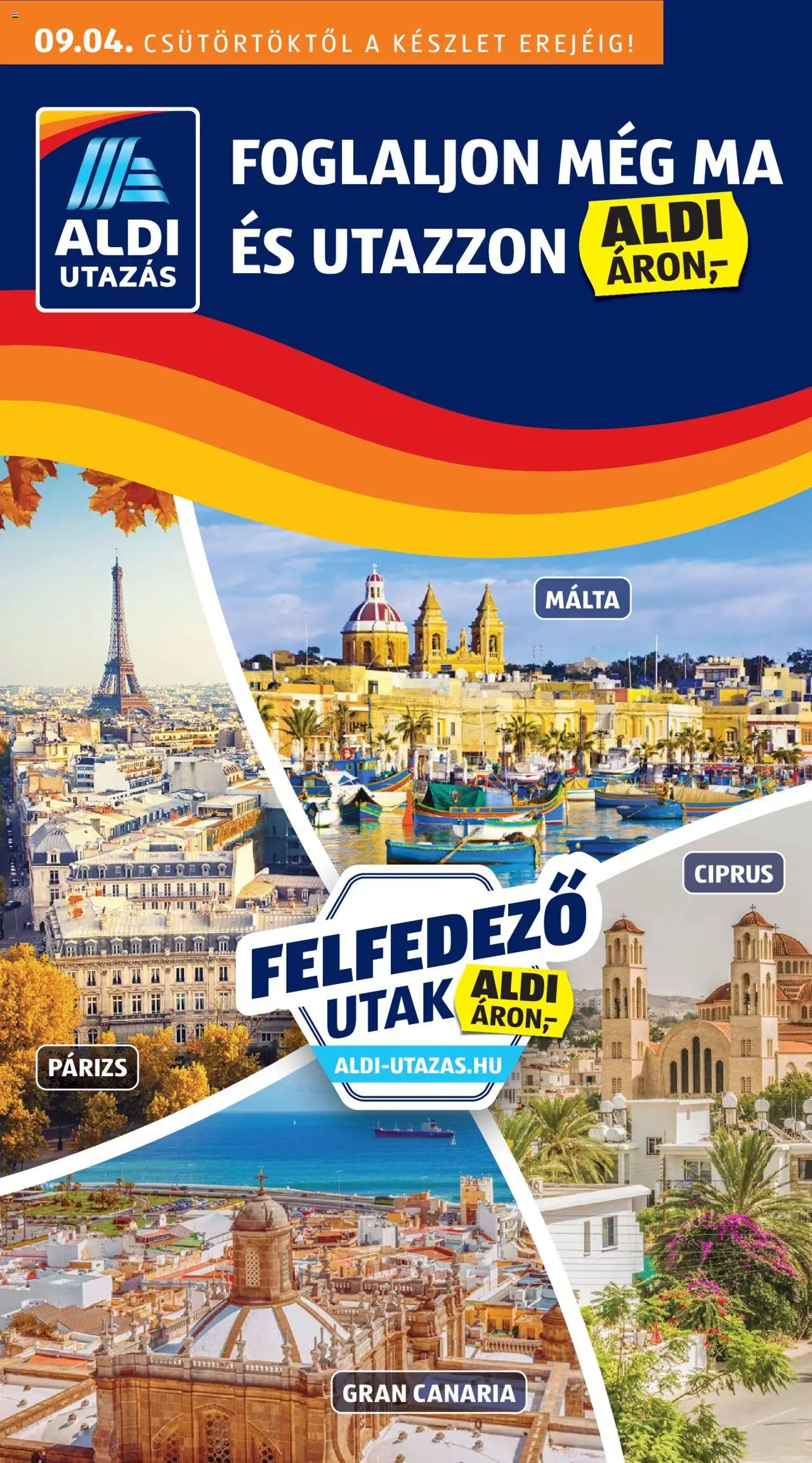 Aldi - Utazás katalógus - 1oldal - érvényes 2025.09.04.-tól
