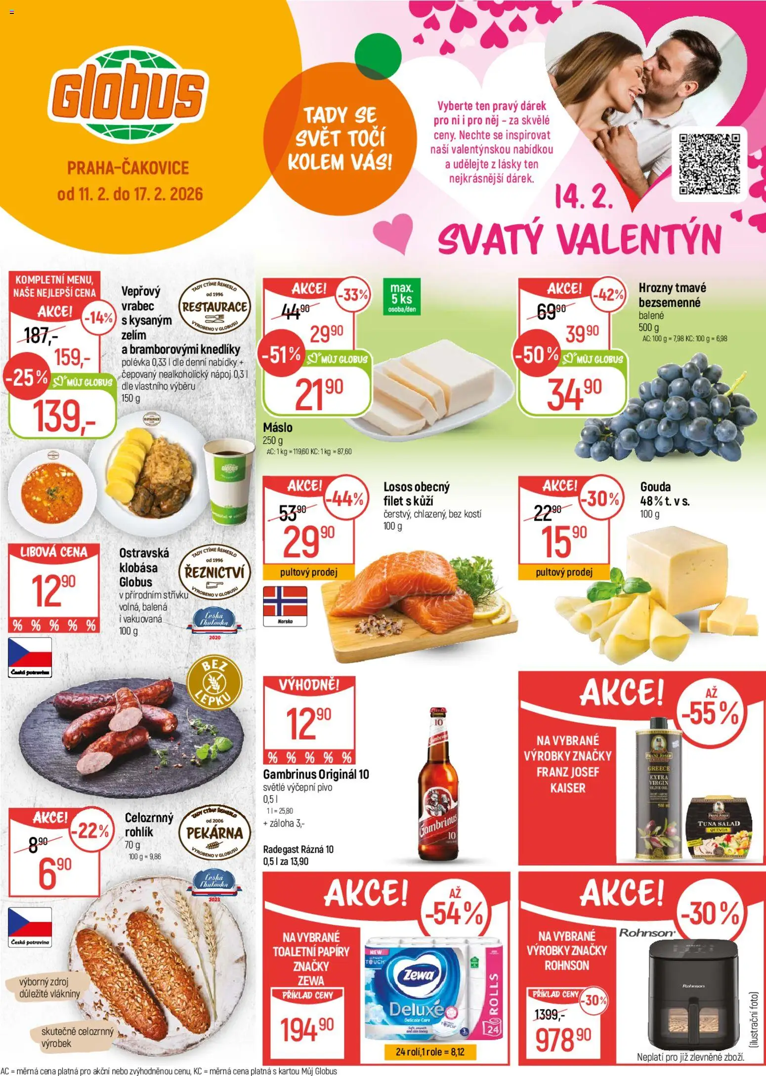 Globus leták - strana 1- platný od 11.02.2026