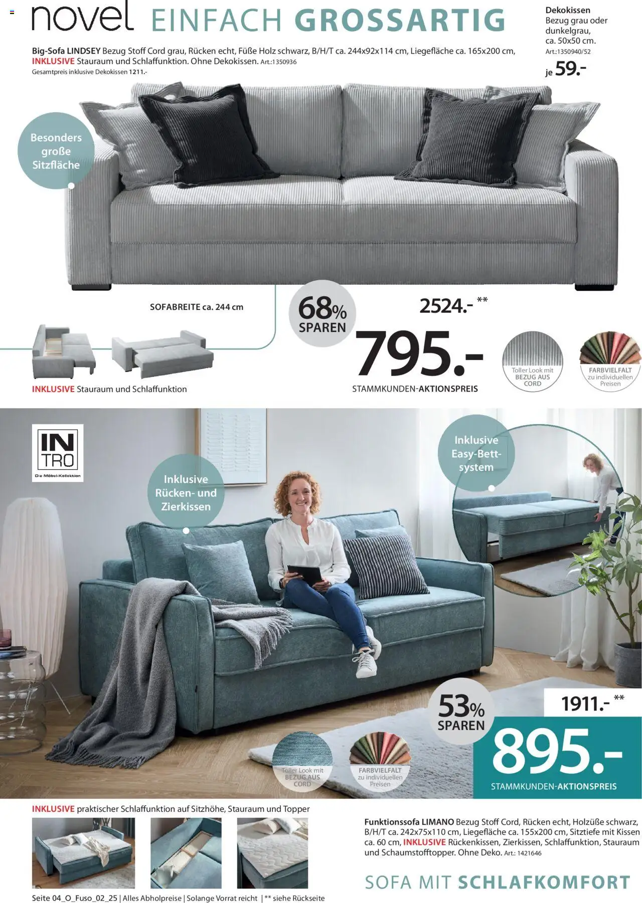 Zurbrüggen Schlafsofa Spezial - Seite 4 - gültig ab 03.07.2025