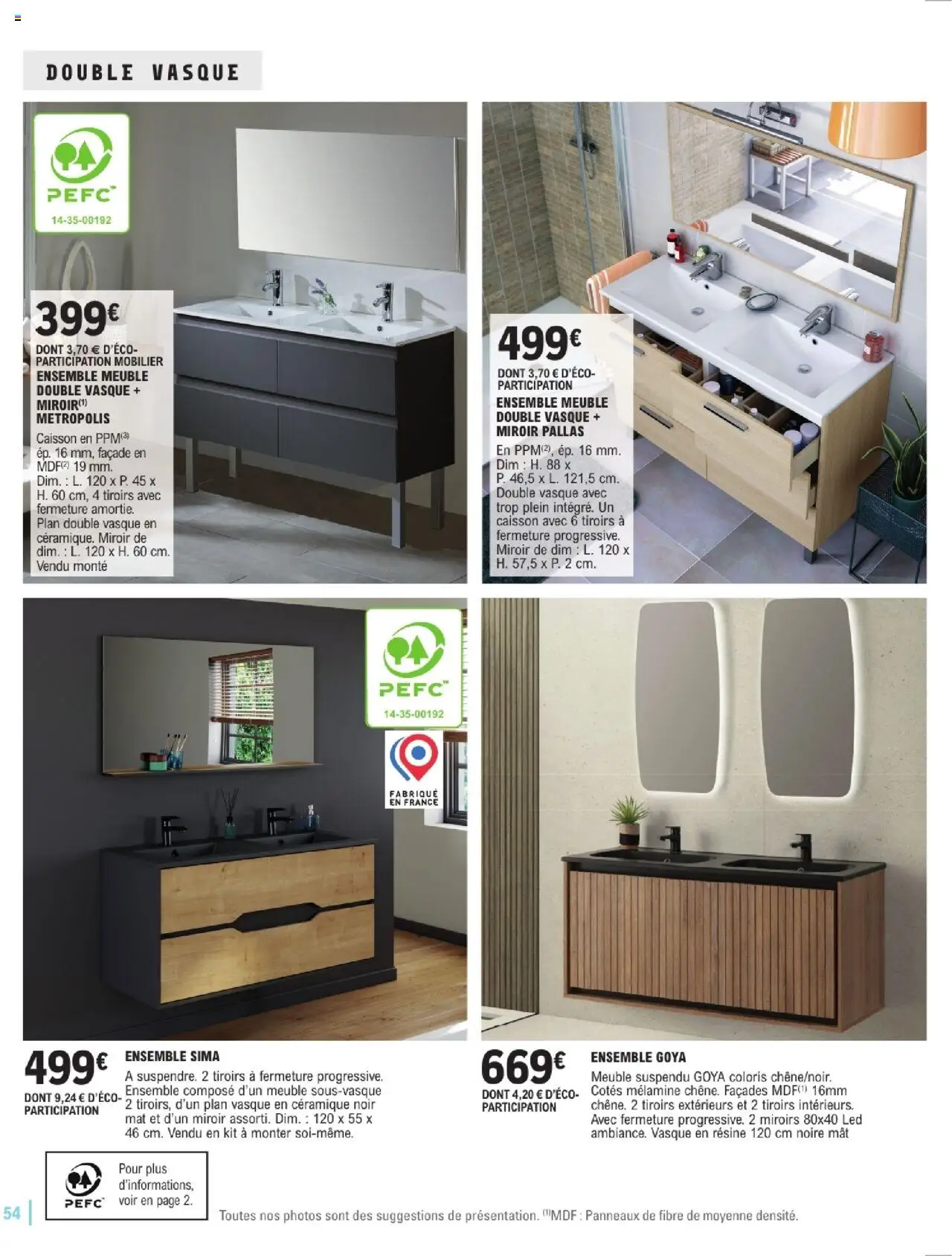 Brico E.Leclerc Guide aménagement intérieur - page 54 - valable à partir du 07/01/2025