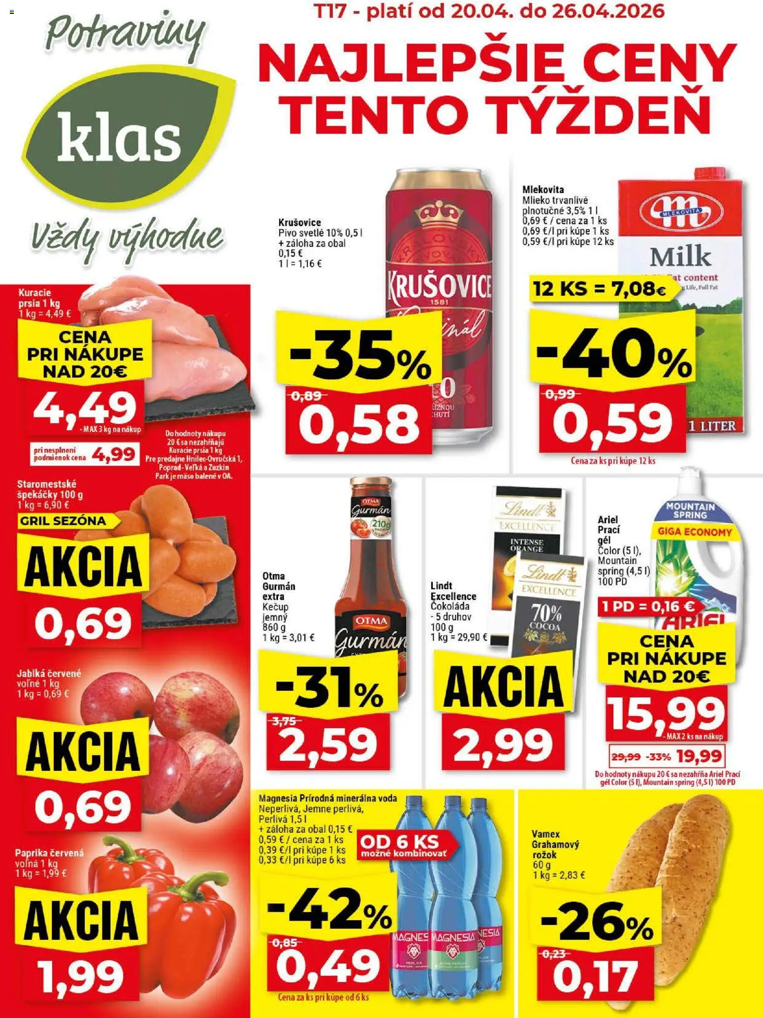 Klas leták - strana 1- platný od 20.04.2026