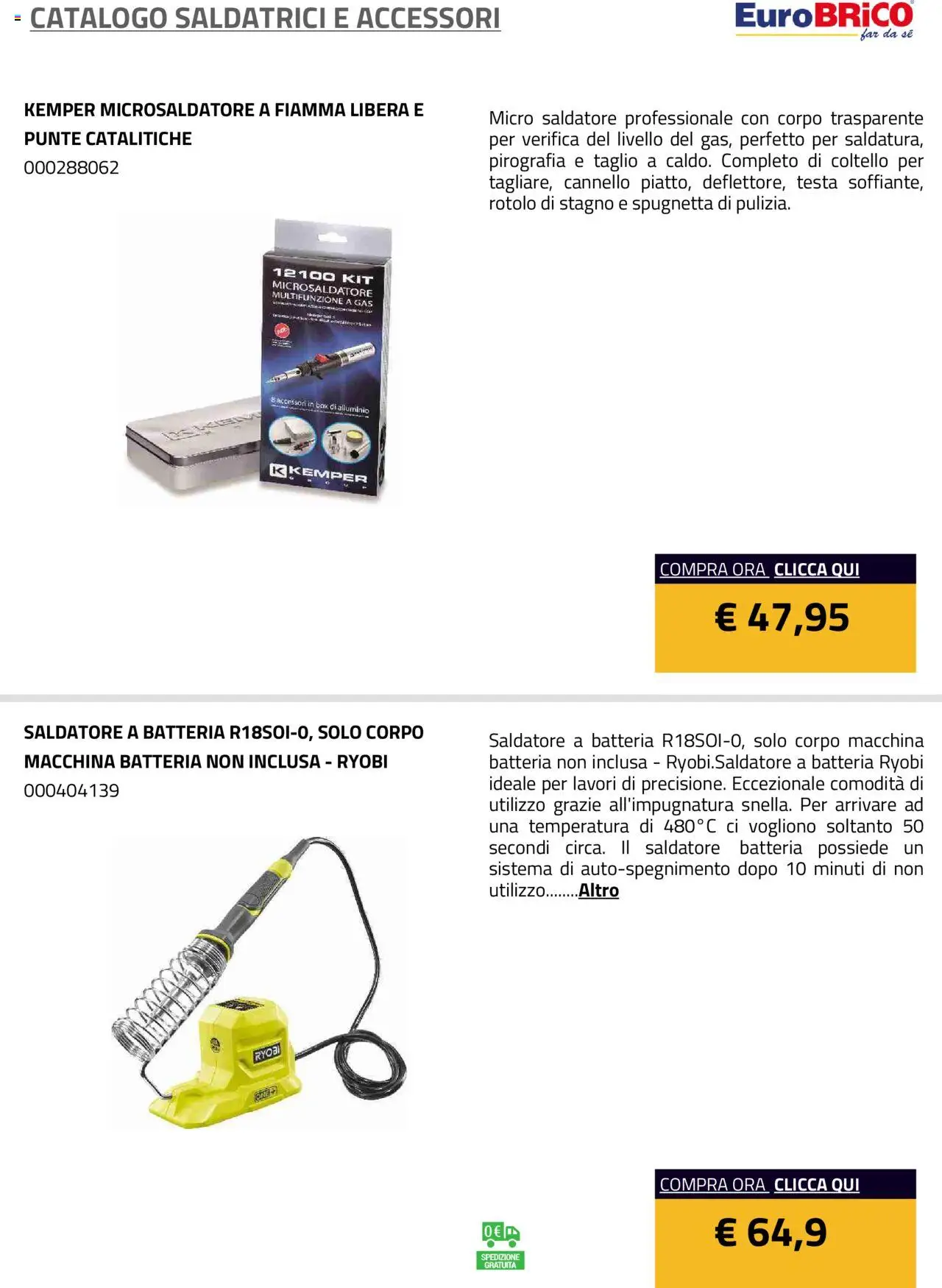 Eurobrico Saldatrici e accessori catalogo - pagina 9 - valido dal 23/07/2025