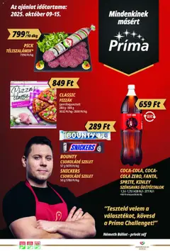 Előnézet CBA Príma Akciós újság érvényes 2025.10.09.-tól