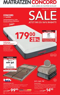 Vorschau Matratzen Concord Prospekt 	 gültig ab 28.01.2026
