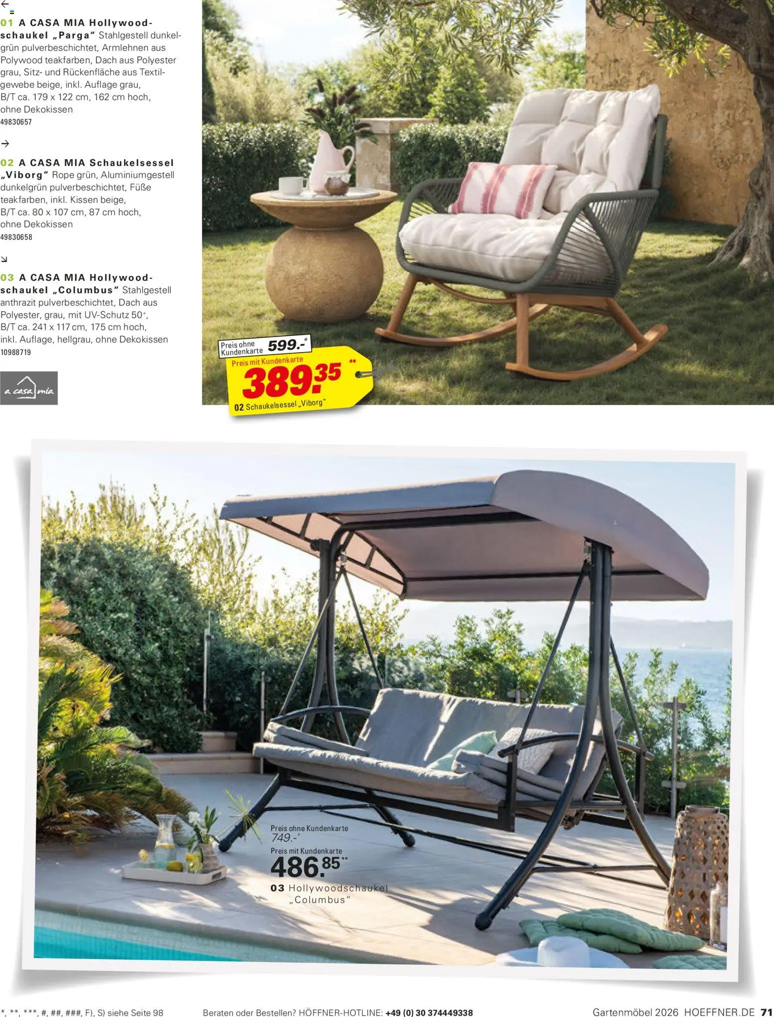 Höffner Prospekt Gartenmöbel - Seite 71 - gültig ab 27.03.2026