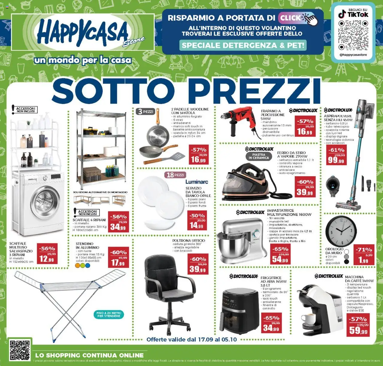 Volantino Happy Casa	 - pagina 1 - valido dal 17/09/2025