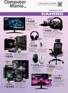 Preview Computer Mania - Gaming Catalogue  valid from 01/09/2025
