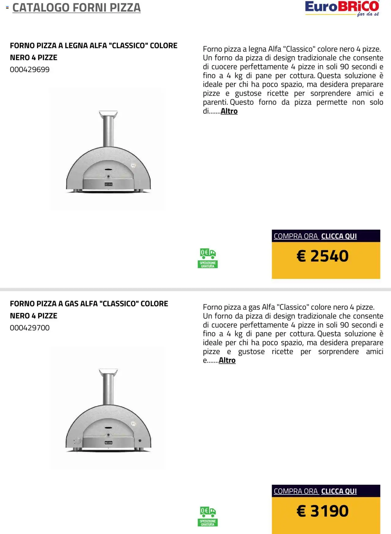Eurobrico Forni Pizza catalogo - pagina 35 - valido dal 23/07/2025