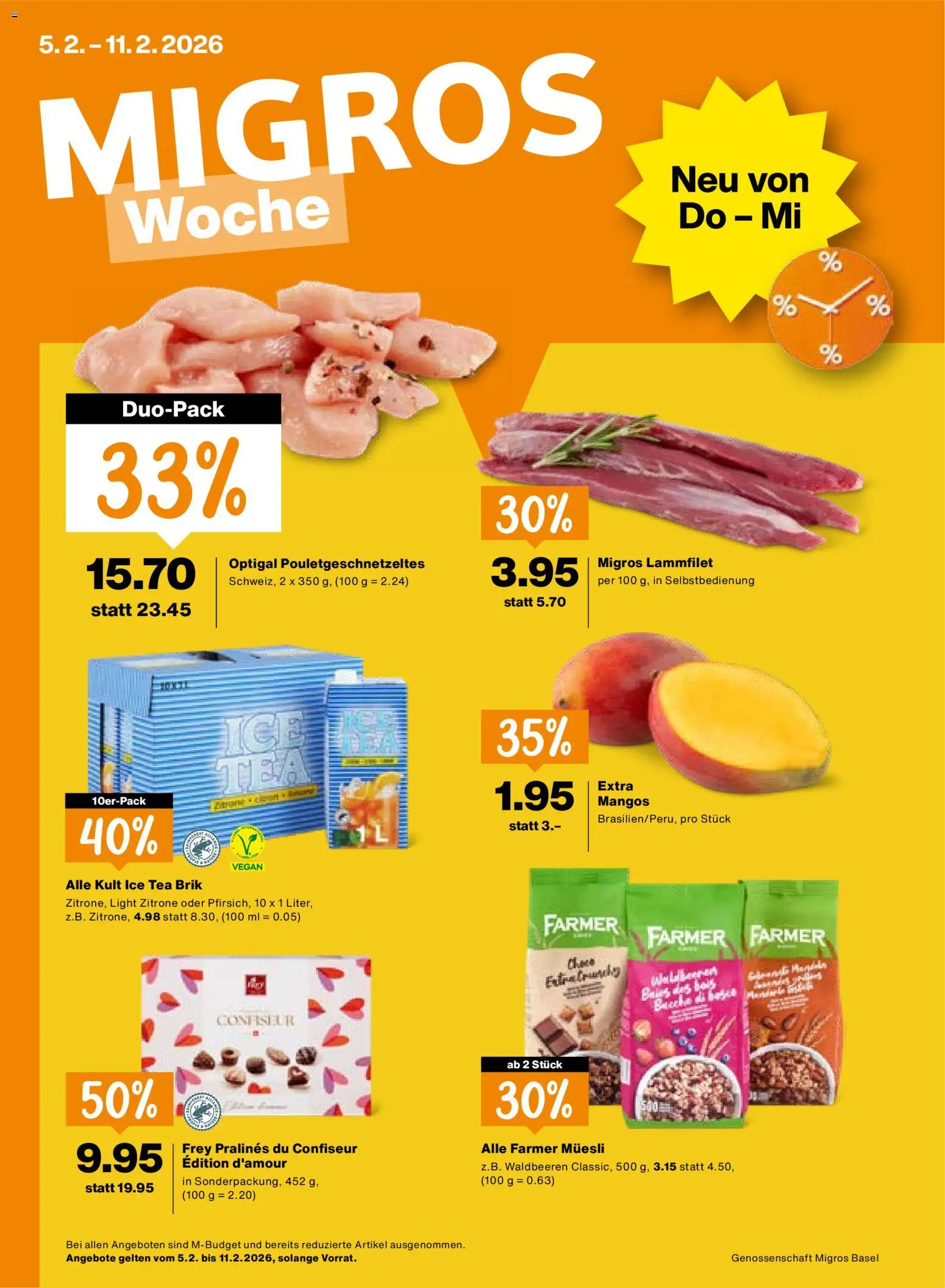 Migros Aktionen - Seite 1- gültig ab 05.02.2026