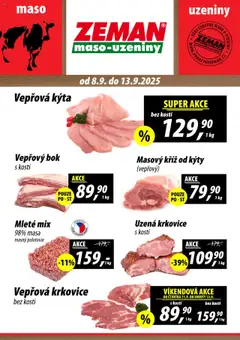 Náhled Prodejny Zeman leták platný od 08.09.2025