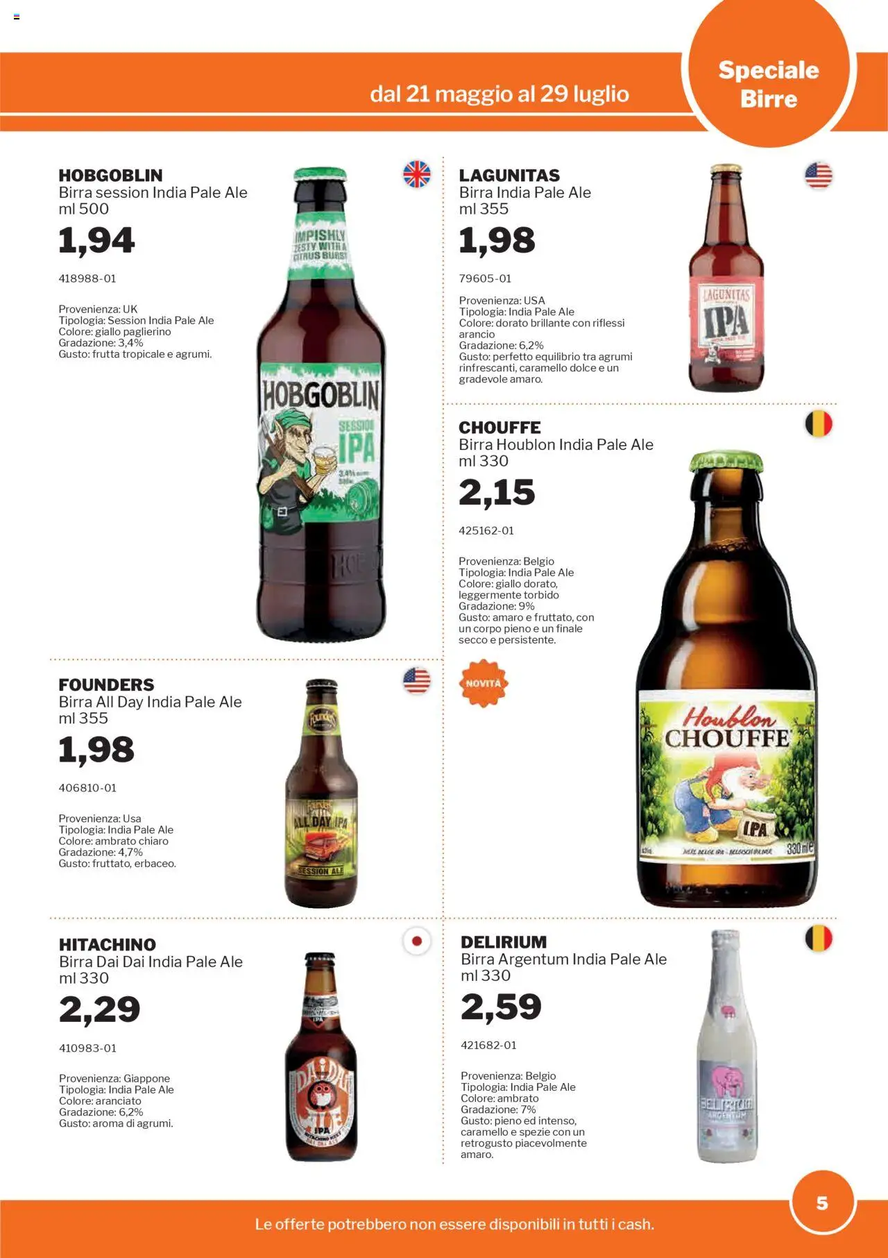Volantino Birre Sogegross	 - pagina 5 - valido dal 21/05/2025