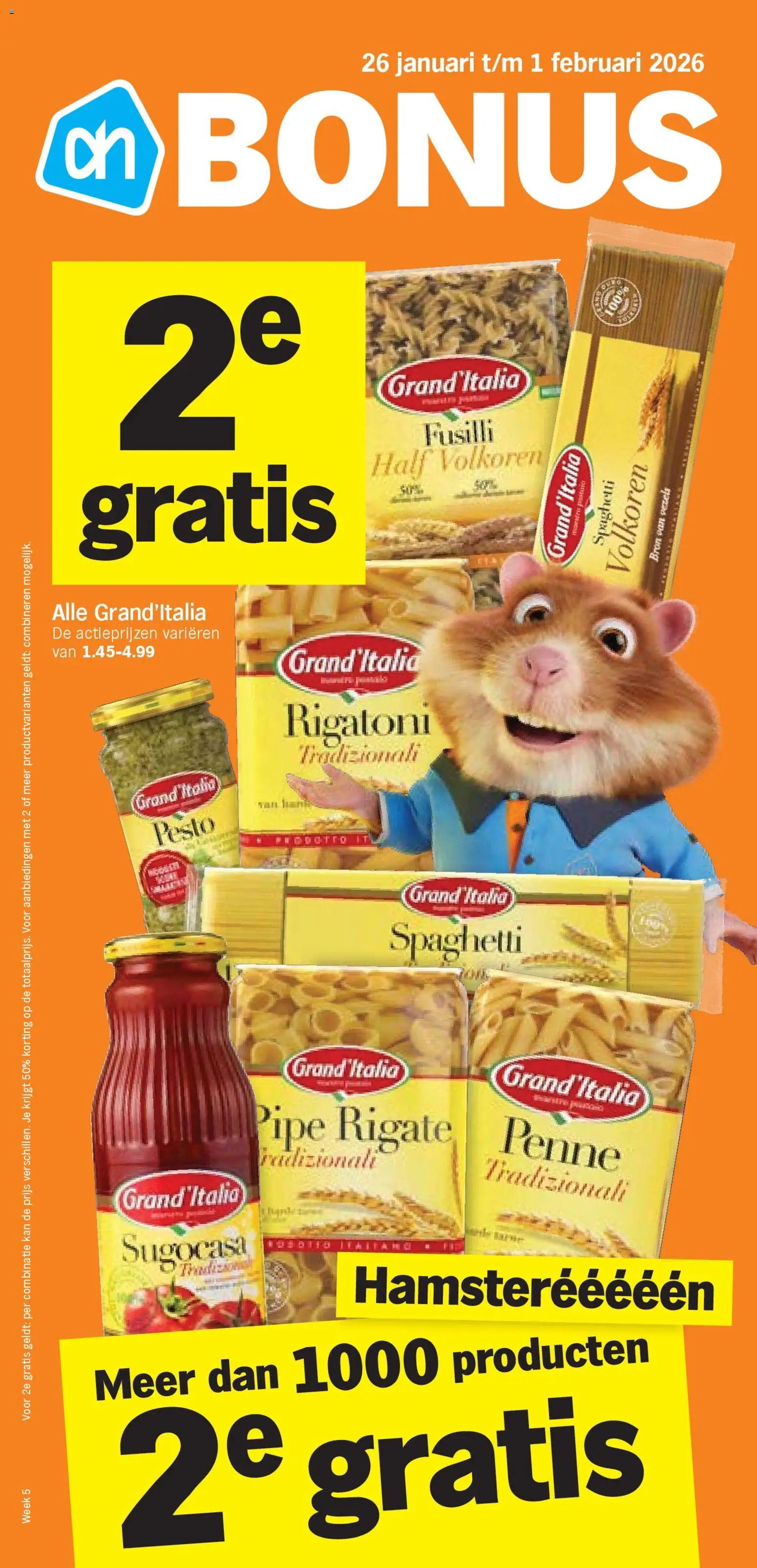 Albert Heijn - Folder week 5 - pagina 1- geldig vanaf 26-01-2026