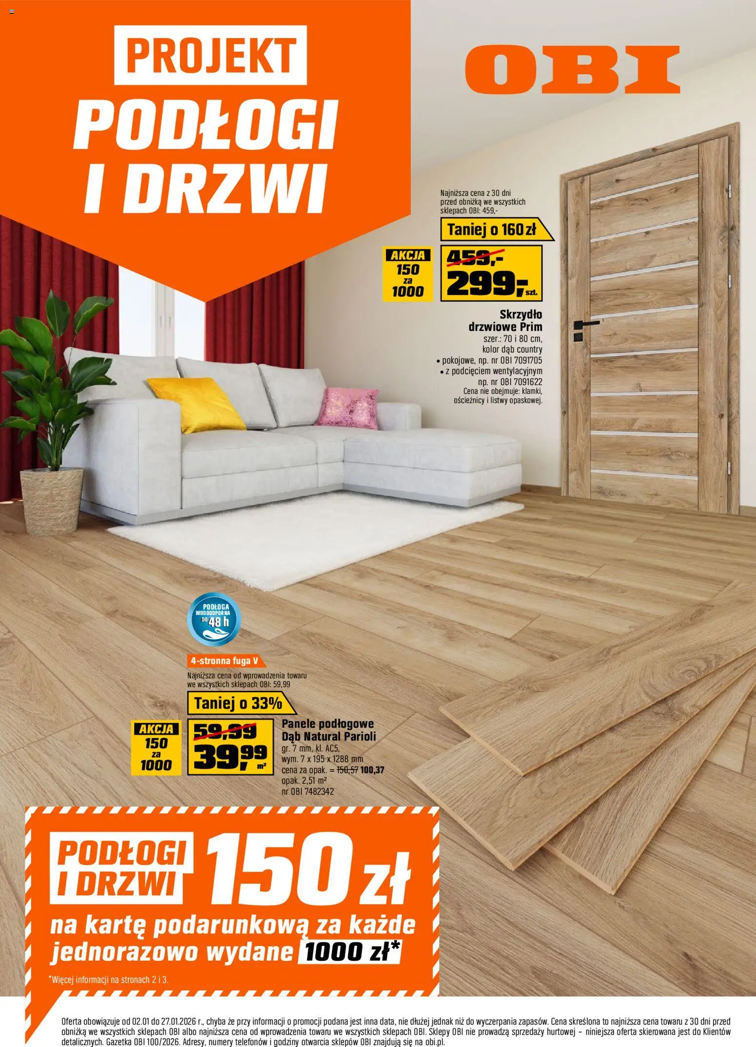 OBI Gazetka - strona 1- ważny od 02.01.2026