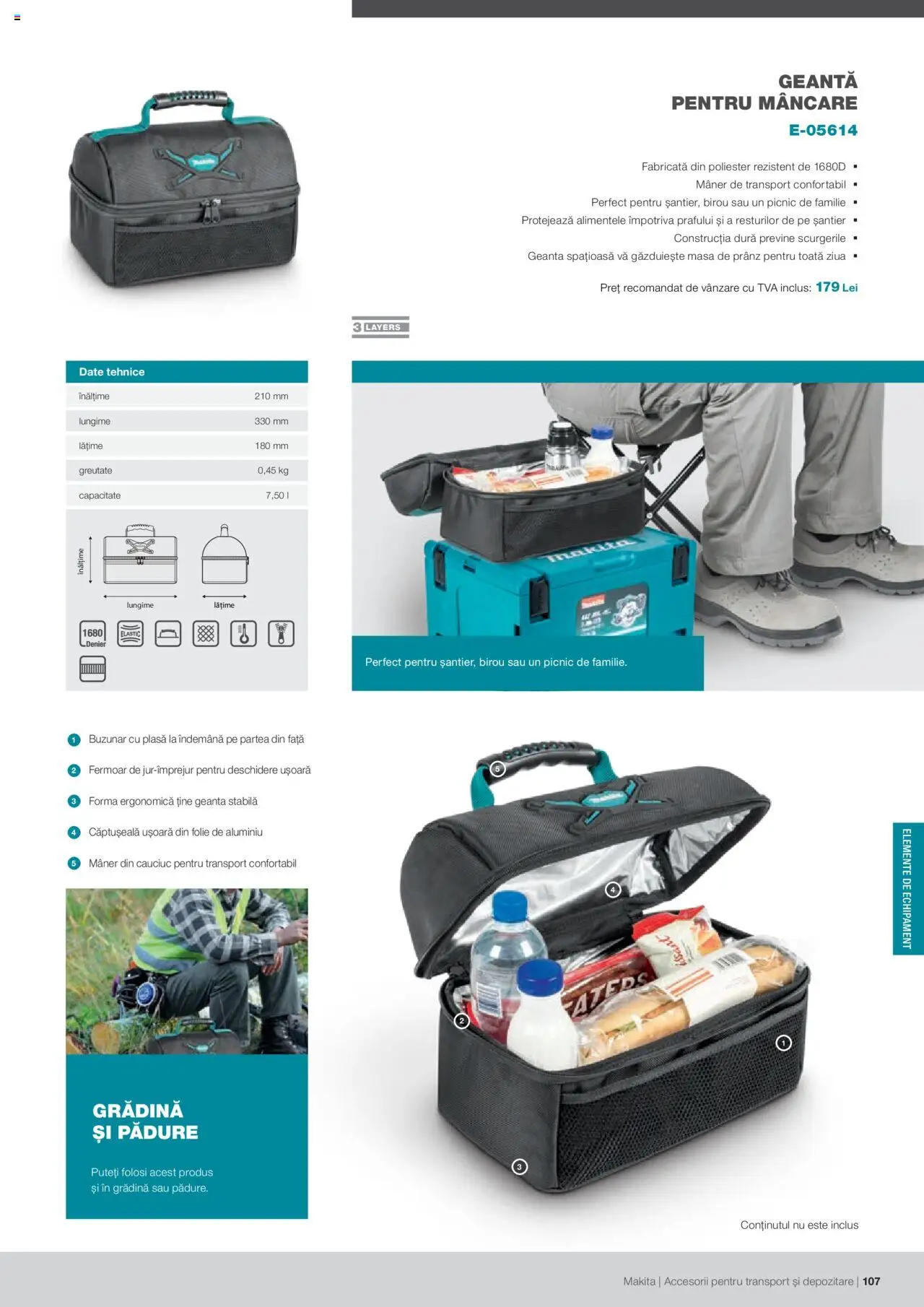 Makita catalog - Accesorii pentru transport si depozitare   - pagina 107- valabil de la 06.09.2021