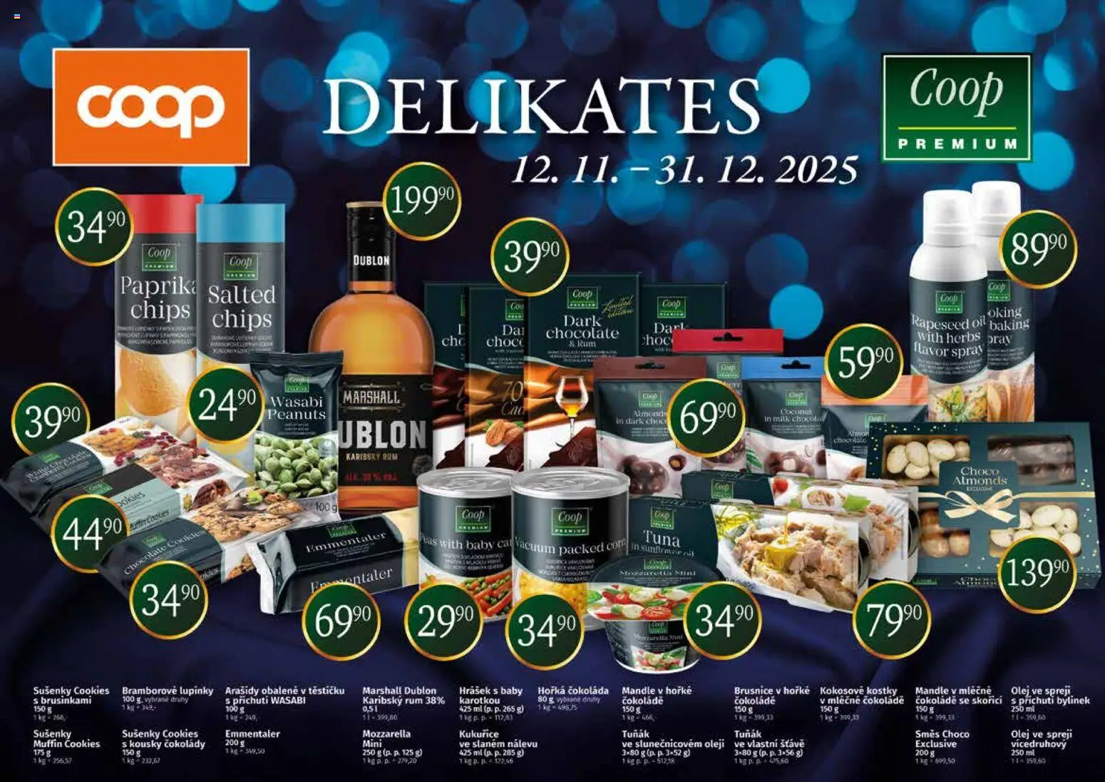 Coop leták - Delikates Vánoce - strana 1- platný od 12.11.2025
