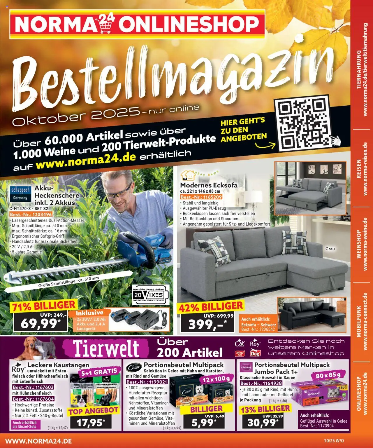 Norma Bestellmagazin Oktober 2025 - Seite 1 - gültig ab 01.10.2025