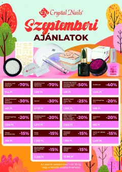 Előnézet Crystal Nails Akciós újság érvényes 2025.09.01.-tól