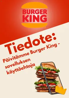 Esikatselu Burger King tarjoukset voimassa alkaen 13/10/2025