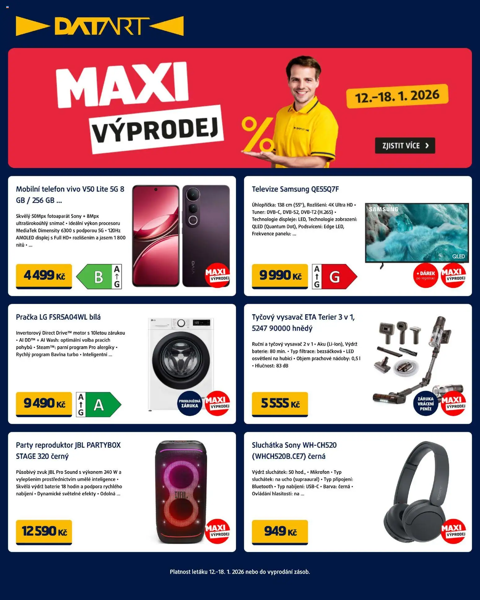 Datart leták - strana 1- platný od 12.01.2026