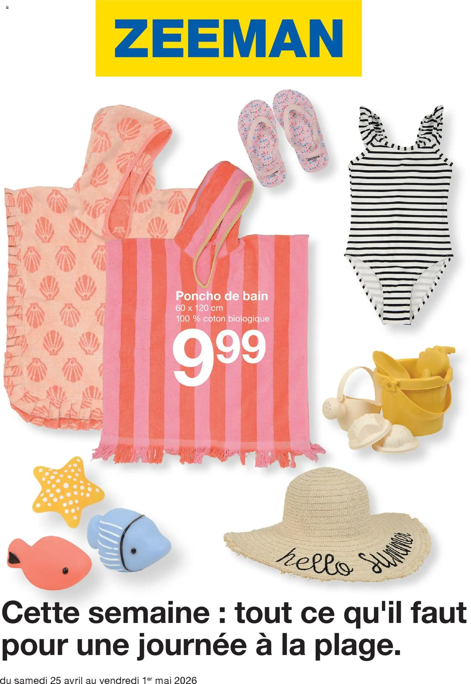 Zeeman catalogue Printemps - page 1 - valable à partir du 25/04/2026