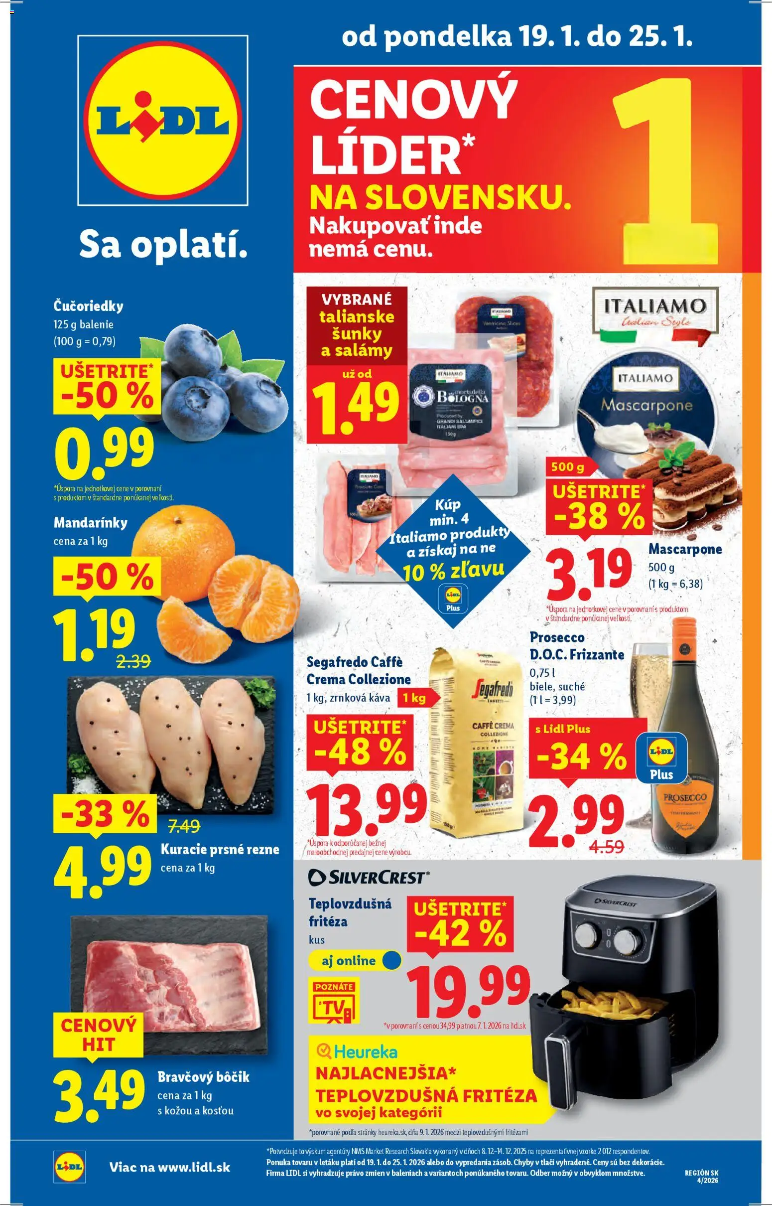 Lidl leták - strana 1- platný od 19.01.2026