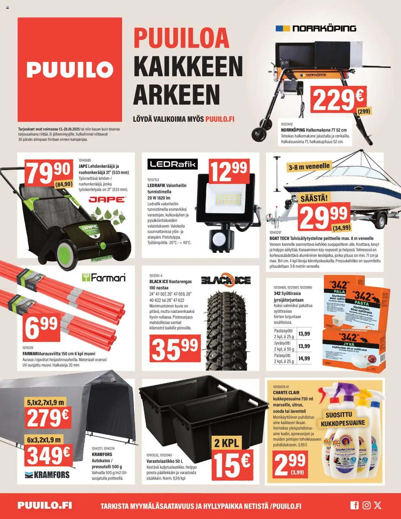 Puuilo tarjoukset - sivu 1- voimassa alkaen 13/10/2025