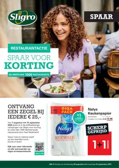 Sligro - Spaarfolder Restaurantactie geldig vanaf 28-08-2025
