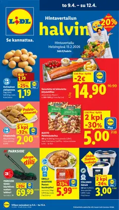 Esikatselu Lidl tarjoukset voimassa alkaen 09/04/2026