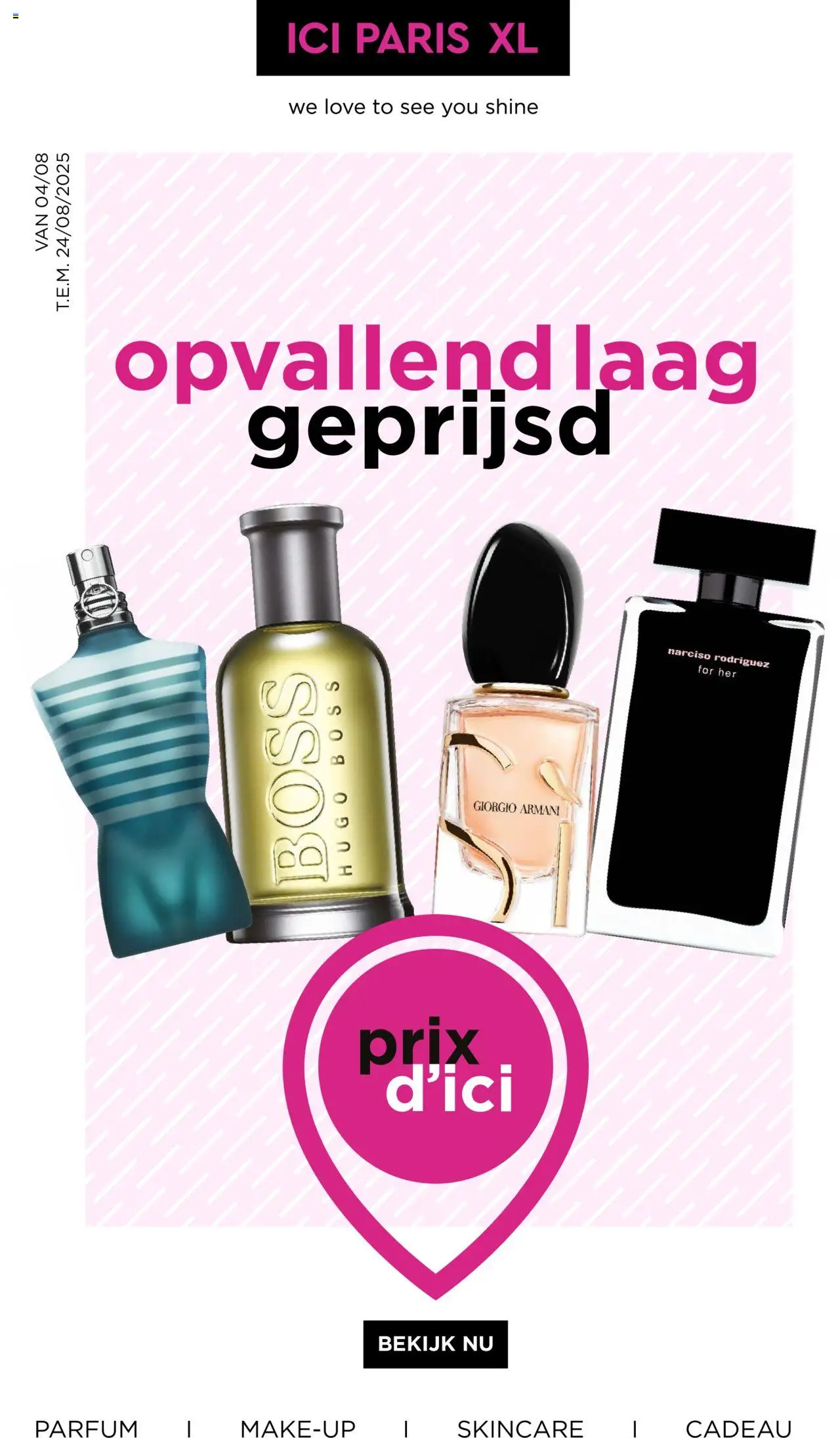 ICI Paris XL folder - pagina 1- geldig vanaf 04/08/2025