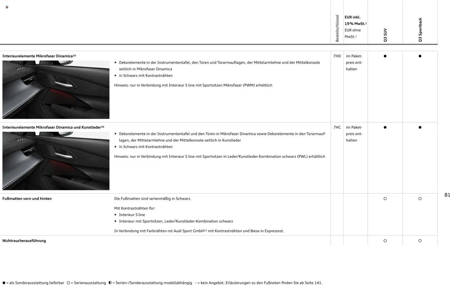 Audi Q3 - Seite 81 - gültig ab 29.01.2026