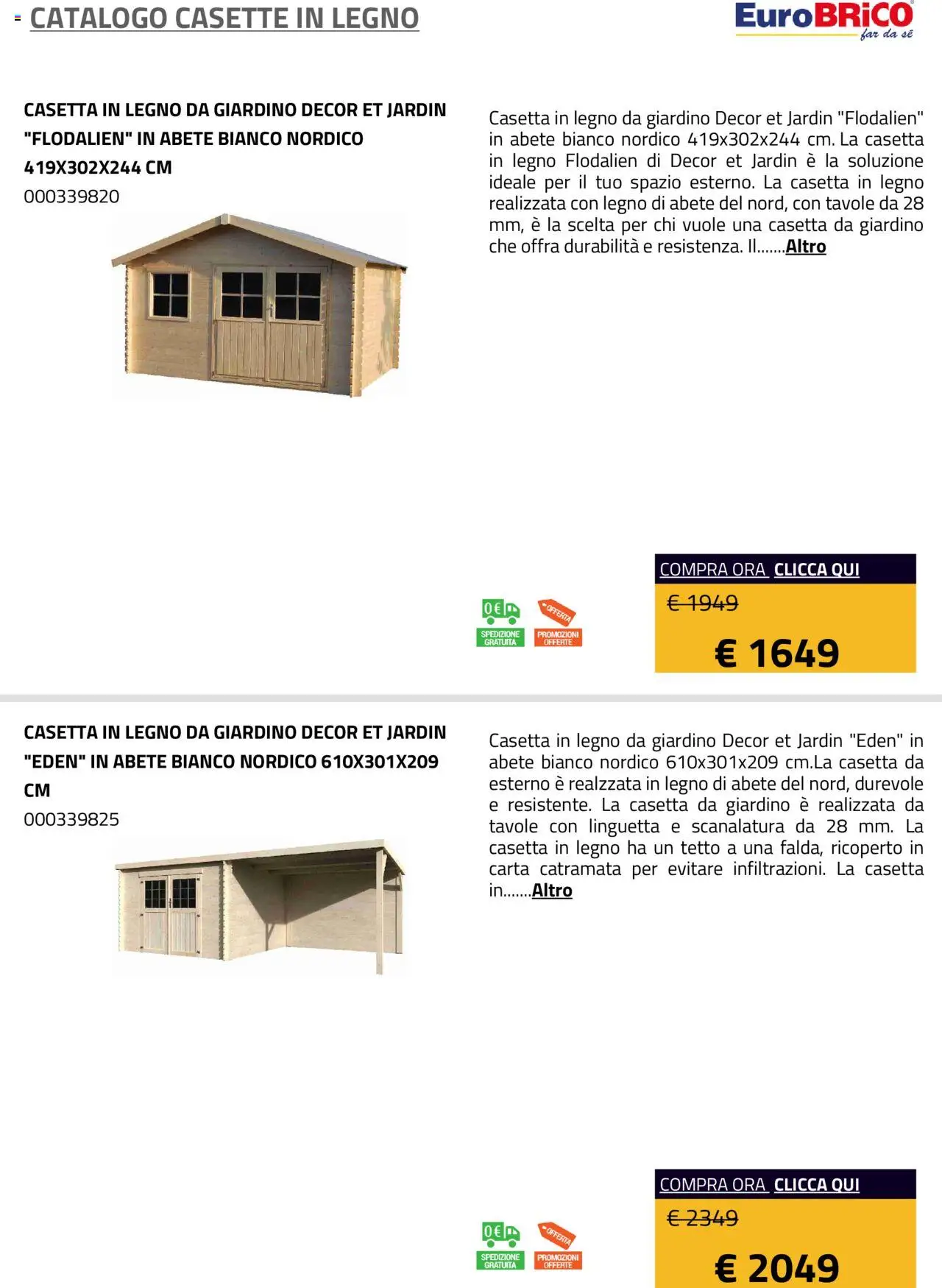 Eurobrico Casette in legno catalogo - pagina 6 - valido dal 23/07/2025