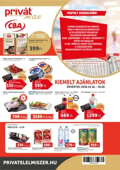 Előnézet PRIVÁT - Aktuális szórólap MAX érvényes 2025.10.16.-tól