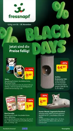 Vorschau Fressnapf - Black Friday gültig ab 13.11.2025