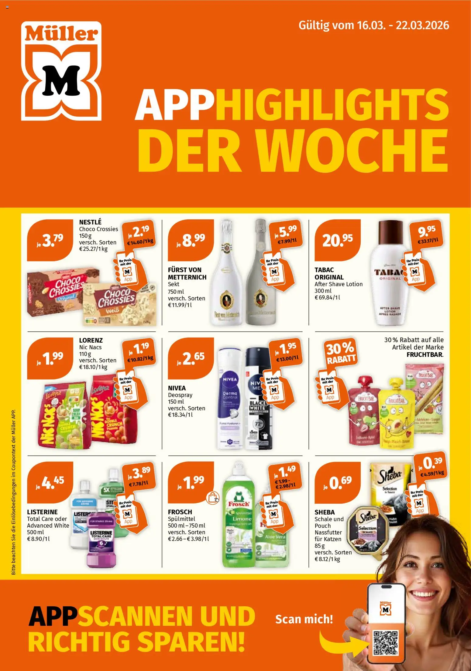 Müller Prospekt App Highlights der Woche - Seite 1 - gültig ab 16.03.2026