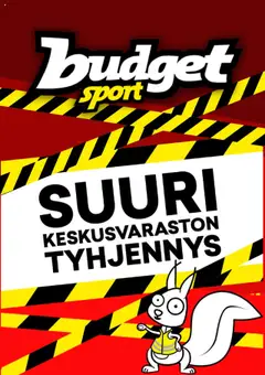 Esikatselu Budget Sport tarjoukset voimassa alkaen 08/09/2025