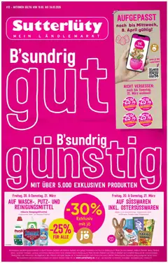 Vorschau Sutterlüty Flugblatt gültig ab 19.03.2026