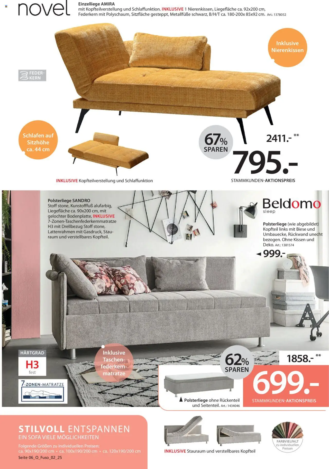 Zurbrüggen Schlafsofa Spezial - Seite 6 - gültig ab 03.07.2025