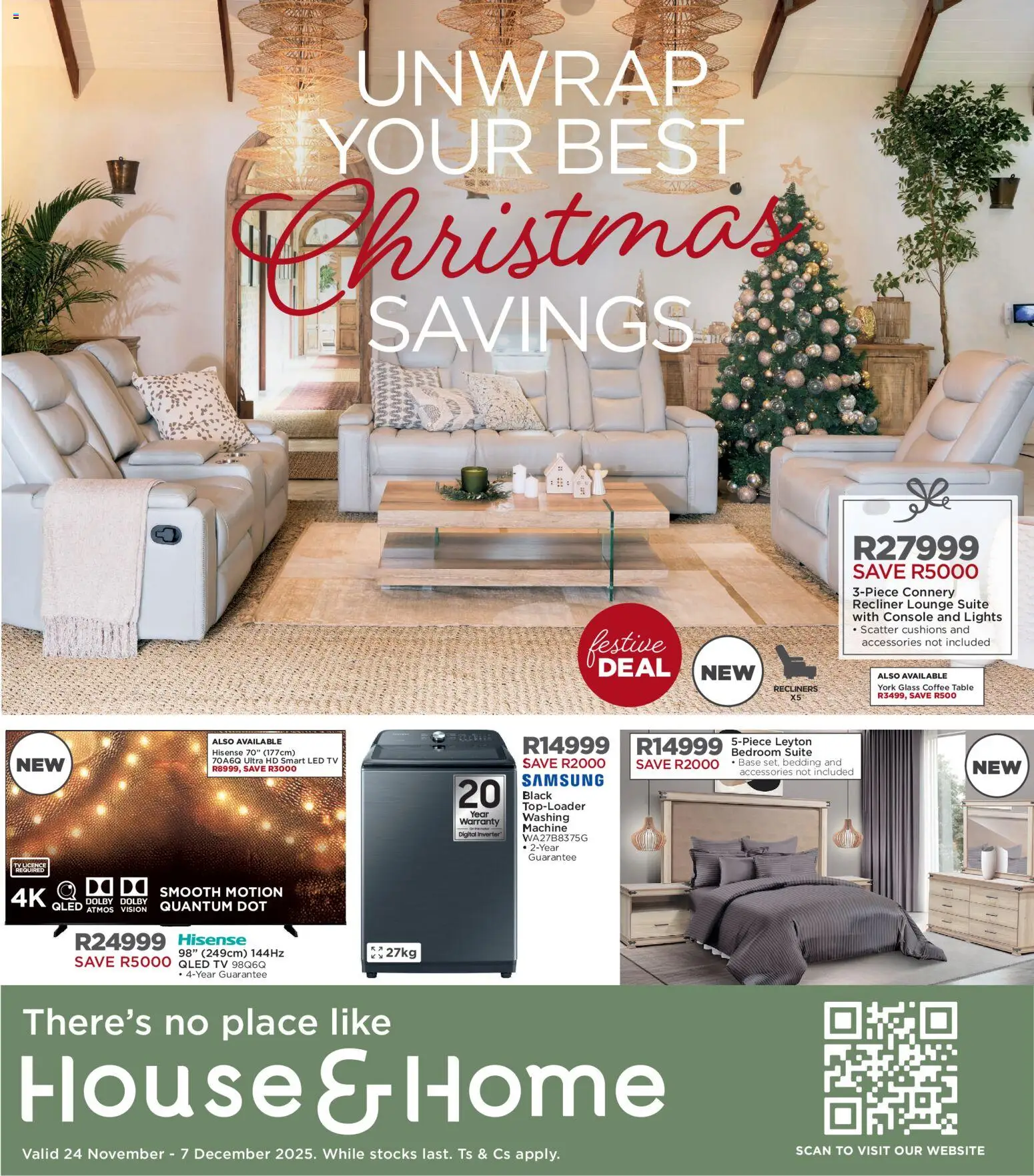 House and Home - Christmas Savings Catalogue - page 1- valid from 24/11/2025