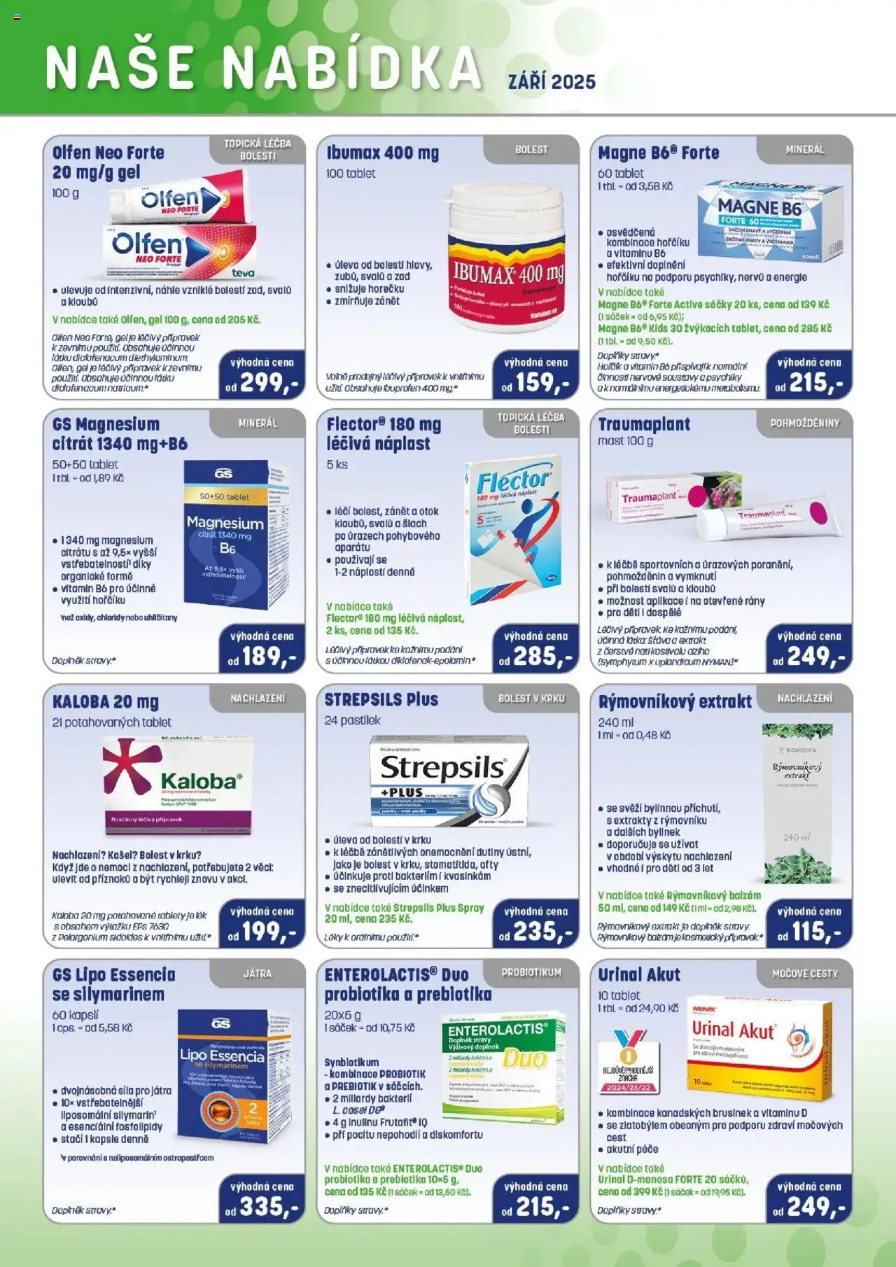 Pharmapoint leták - strana 1- platný od 01.09.2025