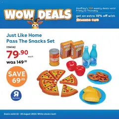 Preview Toys R Us WOW Deals valid from 22/08/2025